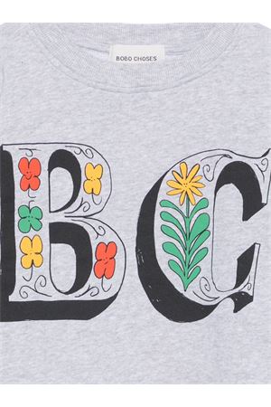 felpa in cotone grigio BOBO CHOSES KIDS | B126AC045.